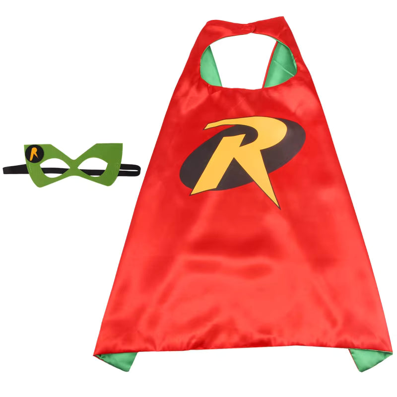 Superhjälte-kappa och mask-set för barn – Anpassad cosplaykostym Superhjälte-kappa och mask-set för barn – Anpassad cosplaykostym